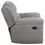 Miniatura: Gilson Glider Recliner Chair Upholstered  in Grey Chenille Side vIew
