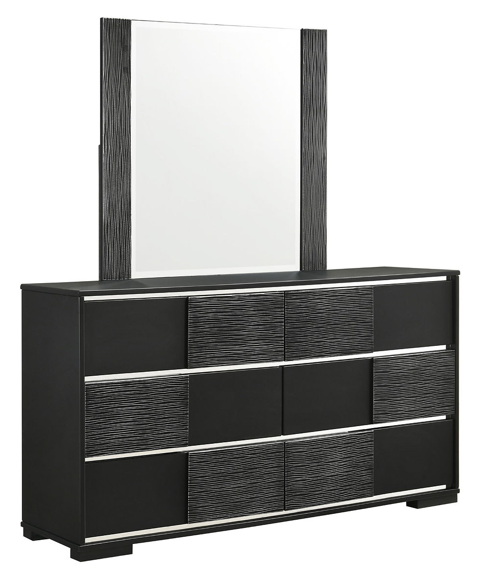 Miniatura: "BLACKTOFT" JUEGO DE DORMITORIO 4PCS EN NEGRO