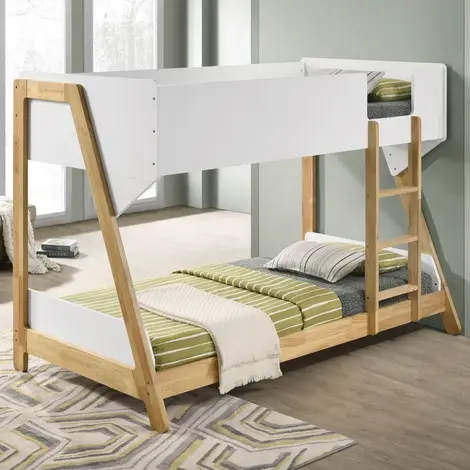 White Bunkbed Room Scene