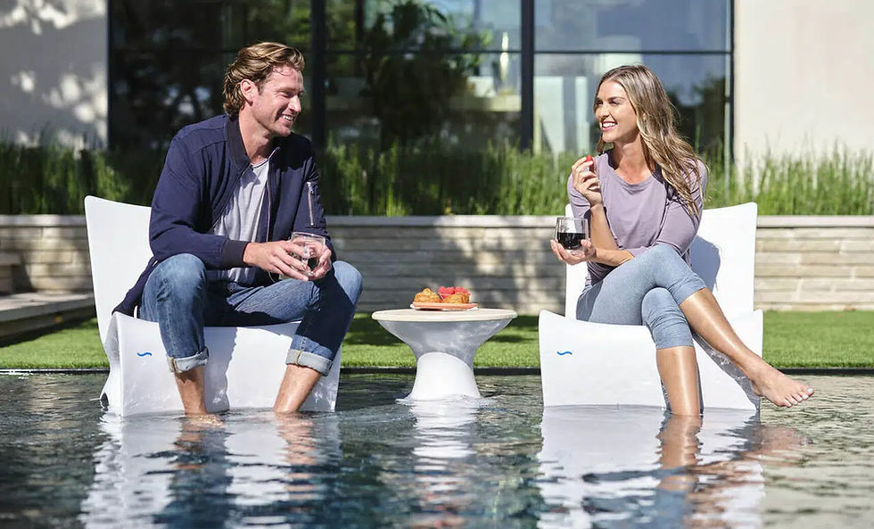 Thumbnail: Ledge Lounger "Autograph" In-Pool Chair in White