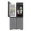 Thumbnail: Bespoke Counter Depth 4-Door Flex™ Refrigerator (23 cu. ft.) with AI Family Hub™ Font View Flex Door Open