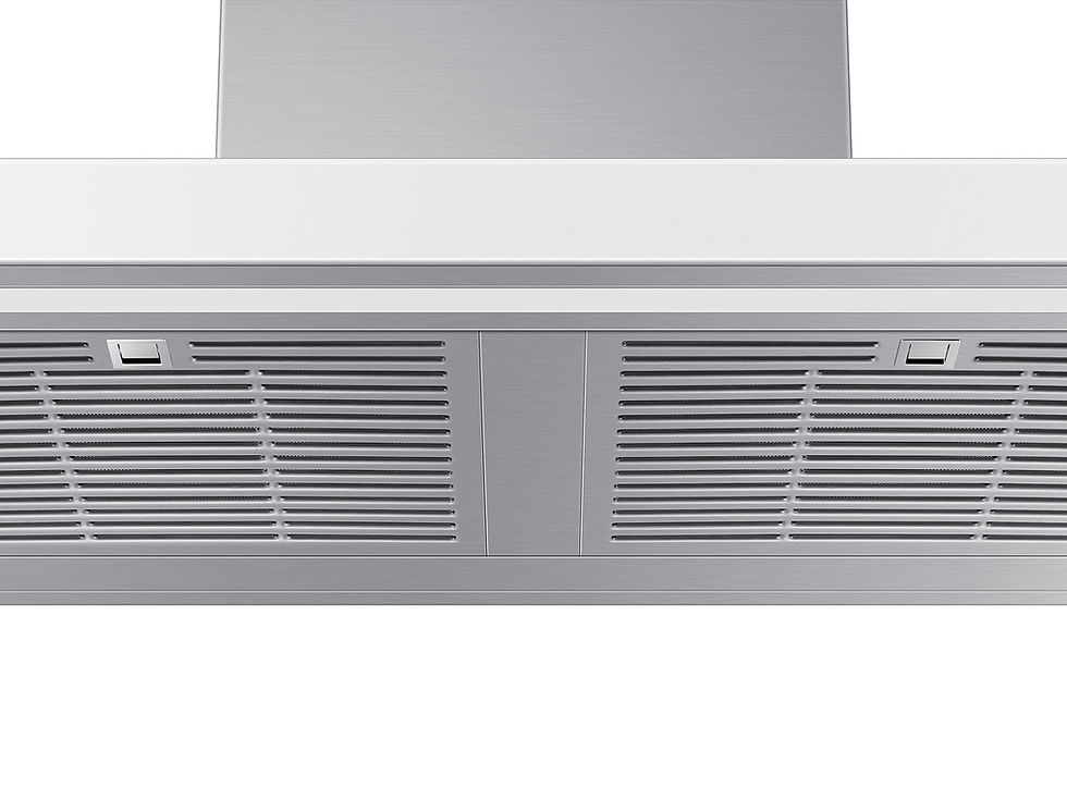 Thumbnail: 36" Bespoke Smart Wall Mount Range Hood in Clean White Bottom detail