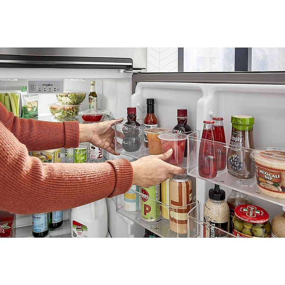 Miniatura: Whirlpool 16.3 Cu. Ft. Top-Freezer Refrigerator Bins Details