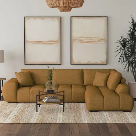 Sectional room scene