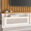 Miniatura: Atrio Modern Floating Tv Console in White and Natural Door Detail