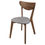 Thumbnail: Alfredo Mid Century Modern Dining Chair in Walnut Finish Angle View