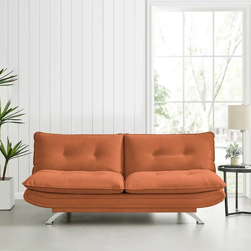 Tania Plush Futon Sofa Bed in Velvet Home + Patio Gallery
