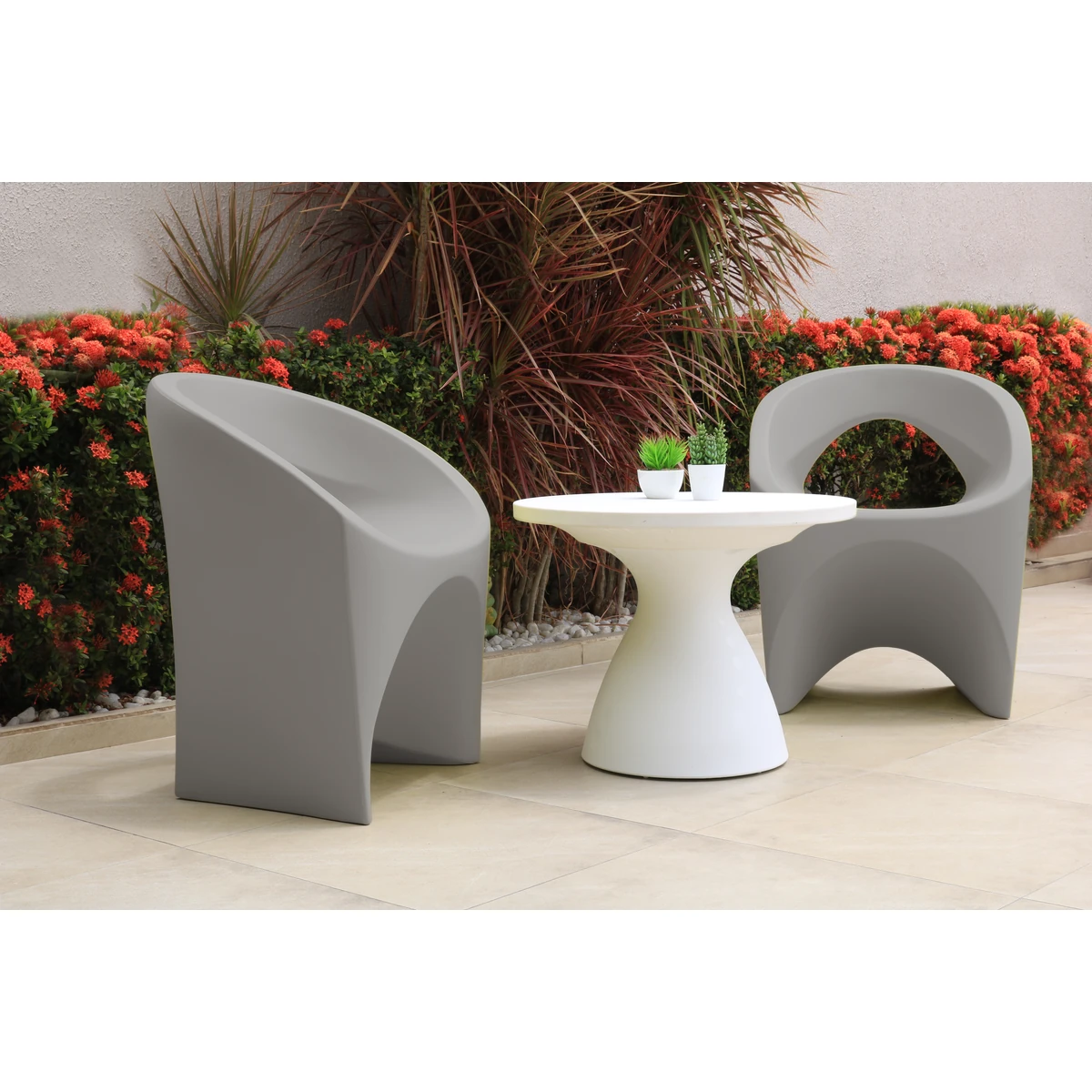 Thumbnail: “Jet" 3 Pcs Outdoor Bistro Set in Various Colors