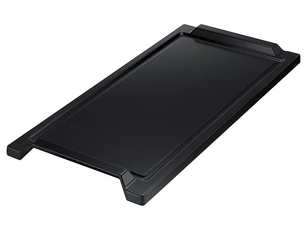 Thumbnail: Bespoke Smart Slide-In Gas Range with Air Sous Vide & Air Fry – White griddle