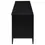 Miniatura: Amherst Coastal TV Stand in Black and Rattan Side View