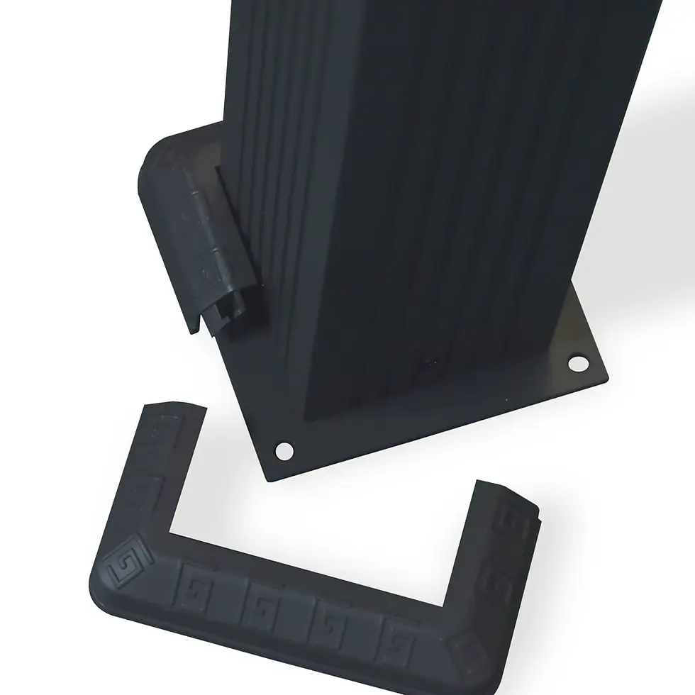 Miniatura: Majorca Outdoor Hard Top Gazebo 12'x12' Post Base covers