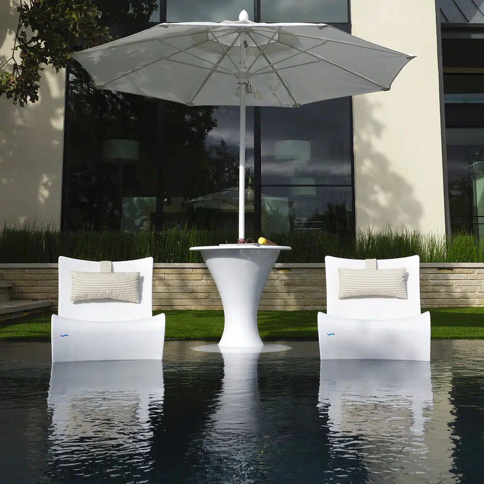 Thumbnail: Ledge Lounger "Autograph" In-Pool Chair in White