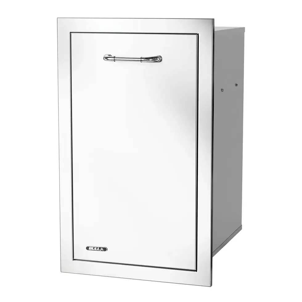 Bull BBQ Slim Pull-Out Trash/Recycle Drawer with Reveal angle View