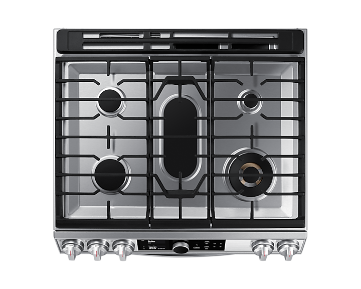Thumbnail: “SAMSUNG” 6.0 CU FT SMART GAS RANGE WITH FLEX DUO OVEN AND AIR FRYER