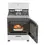 Thumbnail: Whirlpool 6 Burner Gas Range in Stainless Steel Front View open Oven