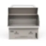 Bull BBQ Bison Premium Outdoor Charcoal Grill Head Open Lid Front View