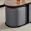 Thumbnail: Catalina Ottoman Coffee Table In Grey and Natural Detail 1