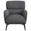 Miniatura: Andrea Upholstered Accent Arm Chair Grey Front View