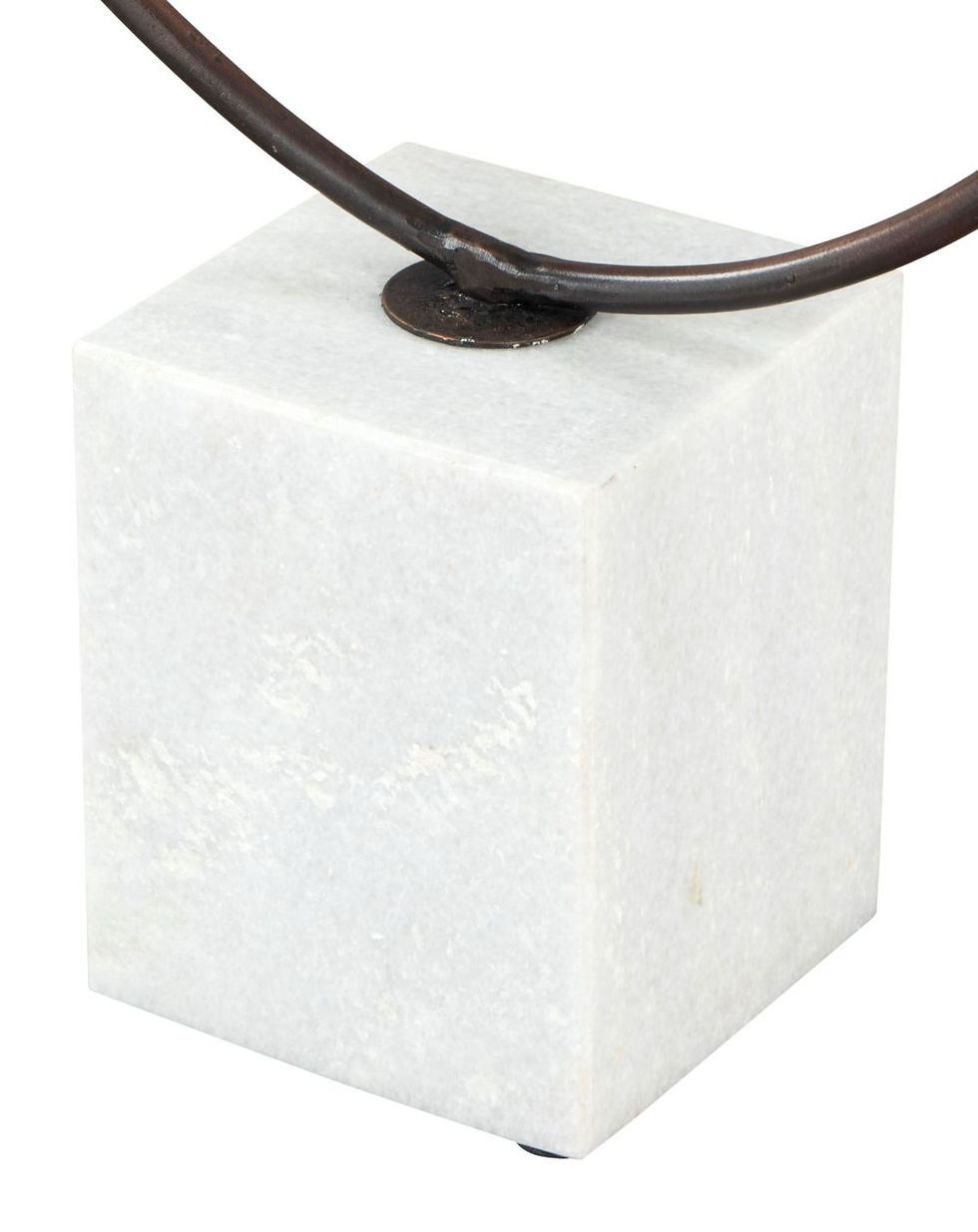Miniatura: "Spin" Contemporary Art Figurine in Black Aluminum Base Detail