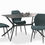 Thumbnail: Celine Rectangular 5 Piece Dining Set with Sintered Stone Top
