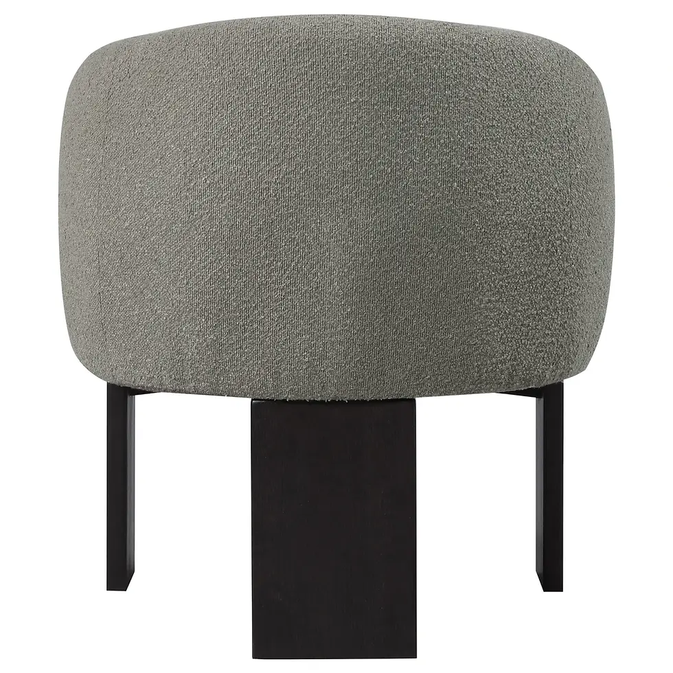 Thumbnail: Valdez Boucle Fabric Accent Chair Back View