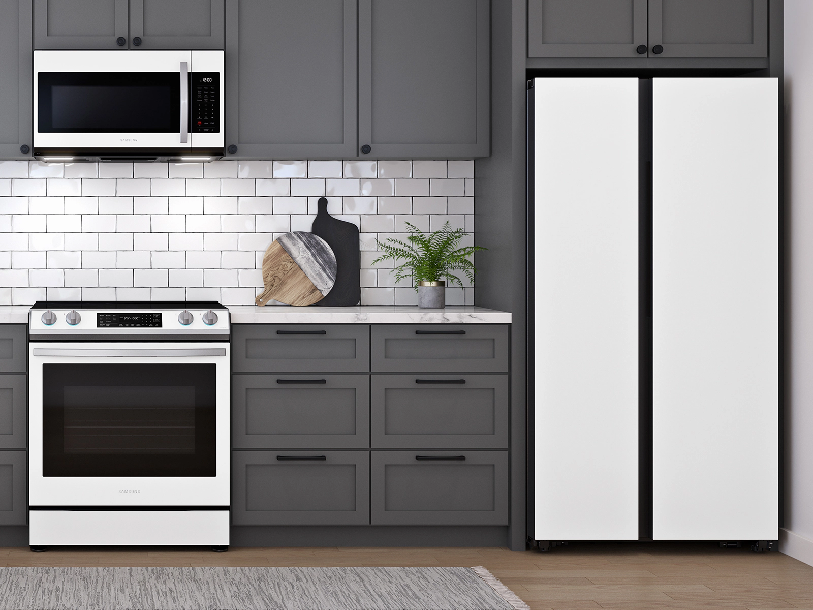 White 2024 glass oven