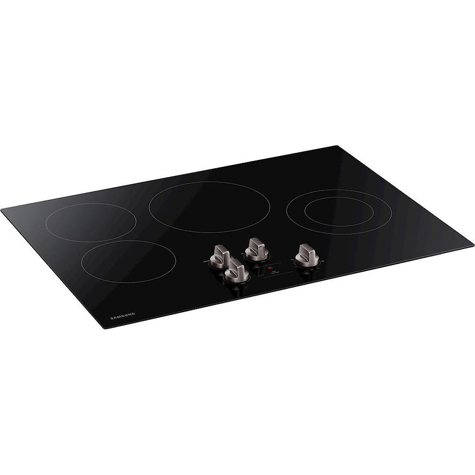 Thumbnail: "Samsung" 30" Electric Cooktop in Black Front View 1