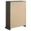 Miniatura: Baker Tall Chest Of Drawers in Brown And Light Taupe Back AngleView Silo