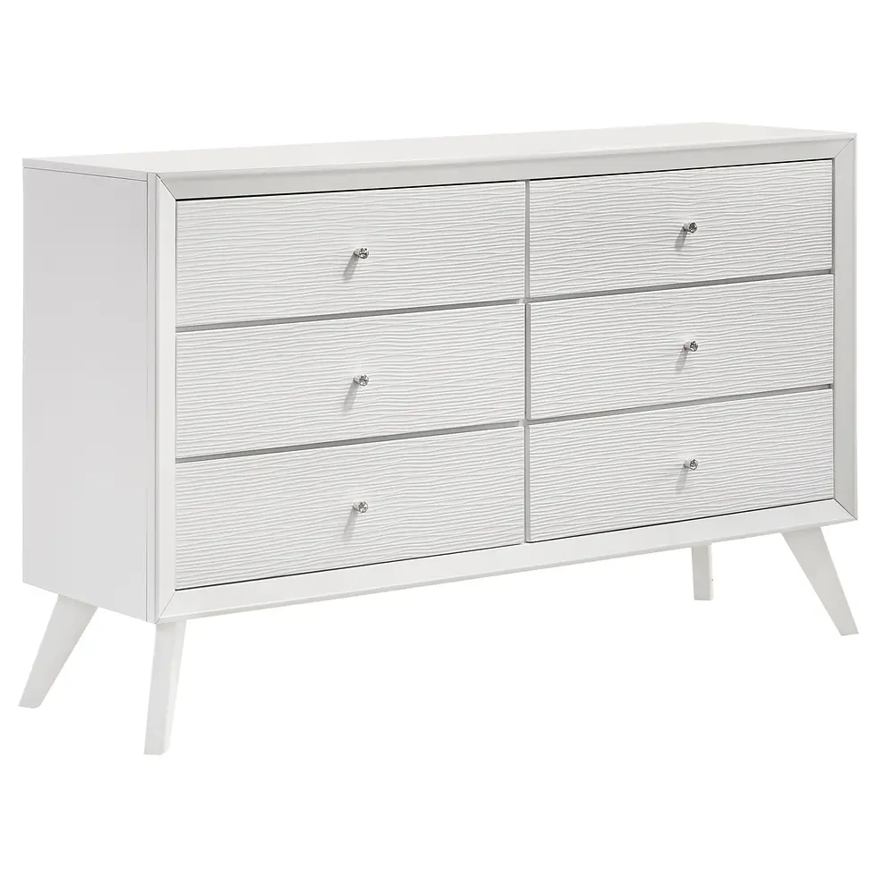 Thumbnail: Janelle White Dresser Angle View Silo