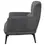 Miniatura: Andrea Upholstered Accent Arm Chair Grey Side View