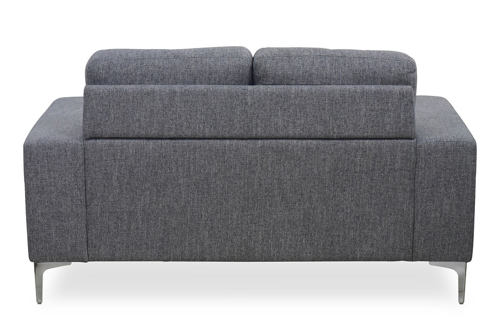 Miniatura: Taylor Modern Sofa in Grey Fabric Back View