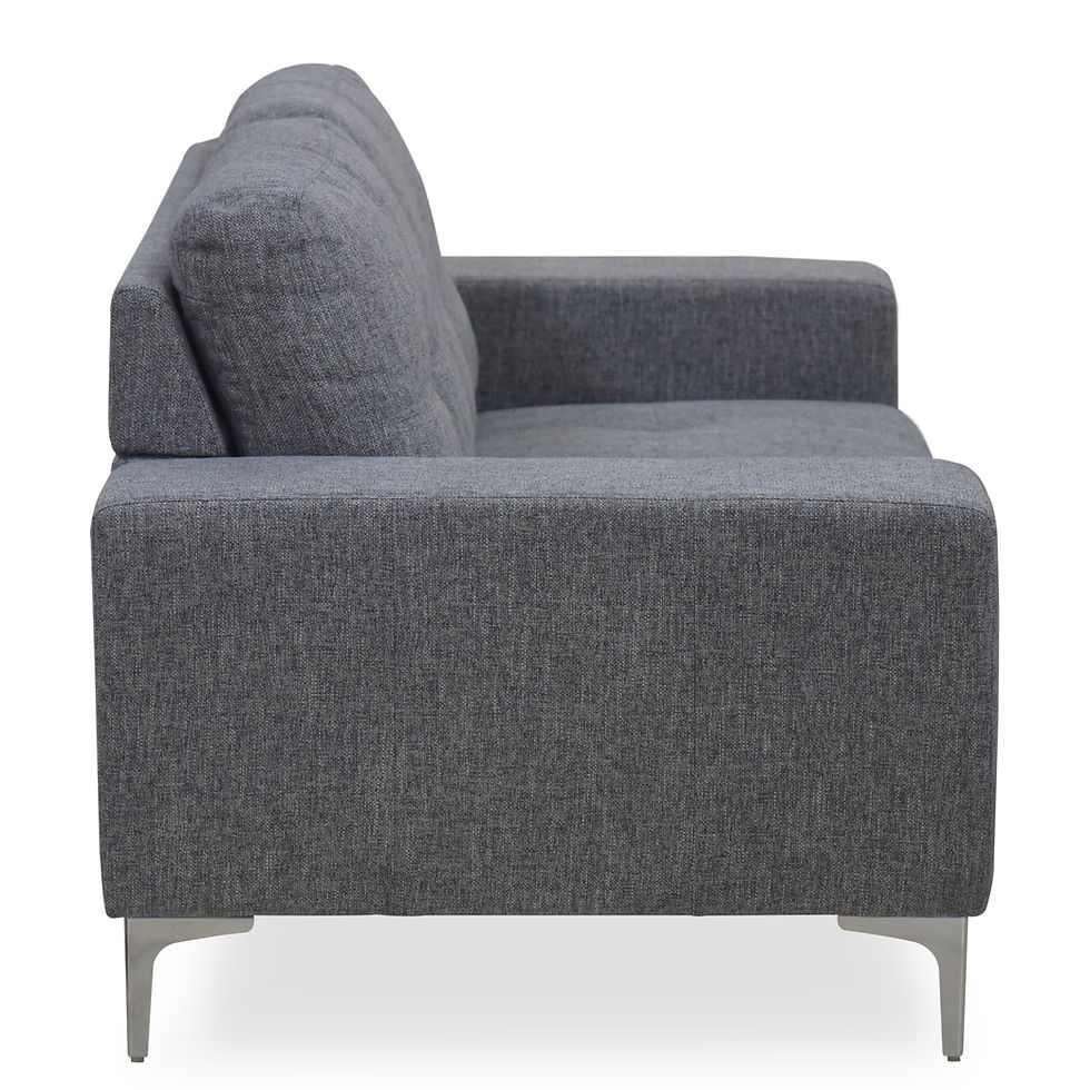 Miniatura: Taylor Modern Sofa in Grey Fabric SideView