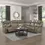 Thumbnail: Centeroak Manual Reclining Sectional Sofa Set Room Scene
