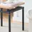 Miniatura: Everly Small End Table in Natural and Black Finish Detail
