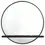 Miniatura: Arini Coastal Style Mirror in Black and Natural Front View