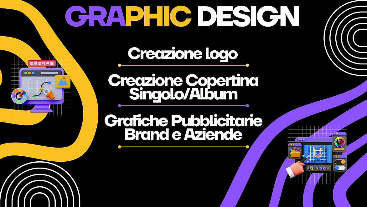 Servizio di Design Grafico per Artisti, Brands e Aziende.