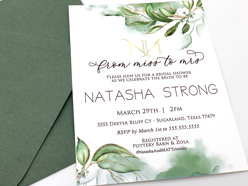 Thumbnail: Botanical Collection Invites | Bridal Shower Invites | Spring Collection 2