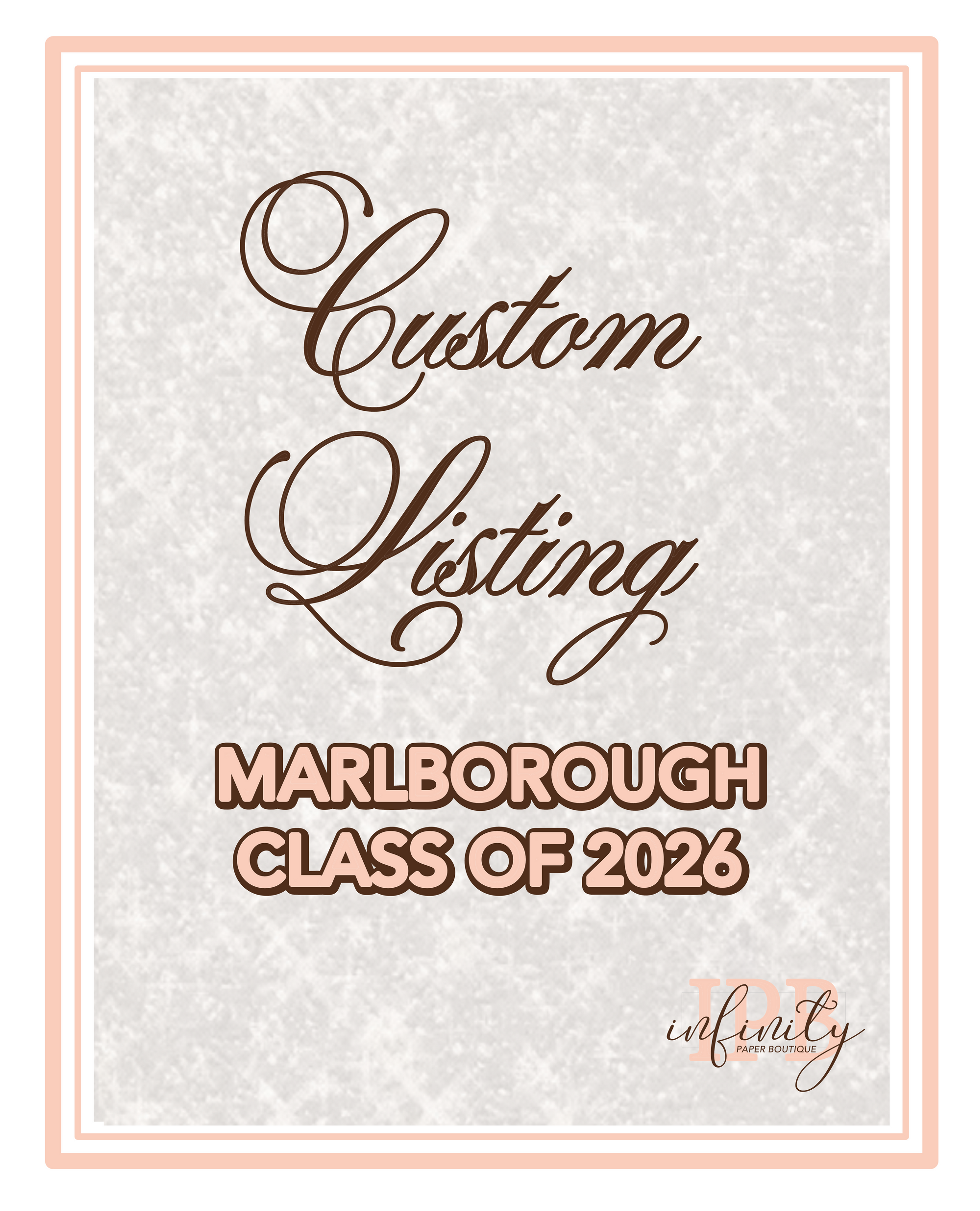 Custom Listing - 400 Marlborough 2026 Grad Night Clue Cards