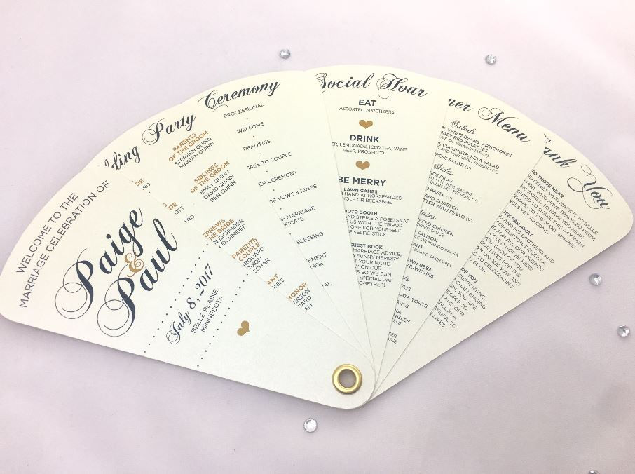 Thumbnail: Wedding Fan Programs | Wedding Programs | Heartfelt Simplicity Collection