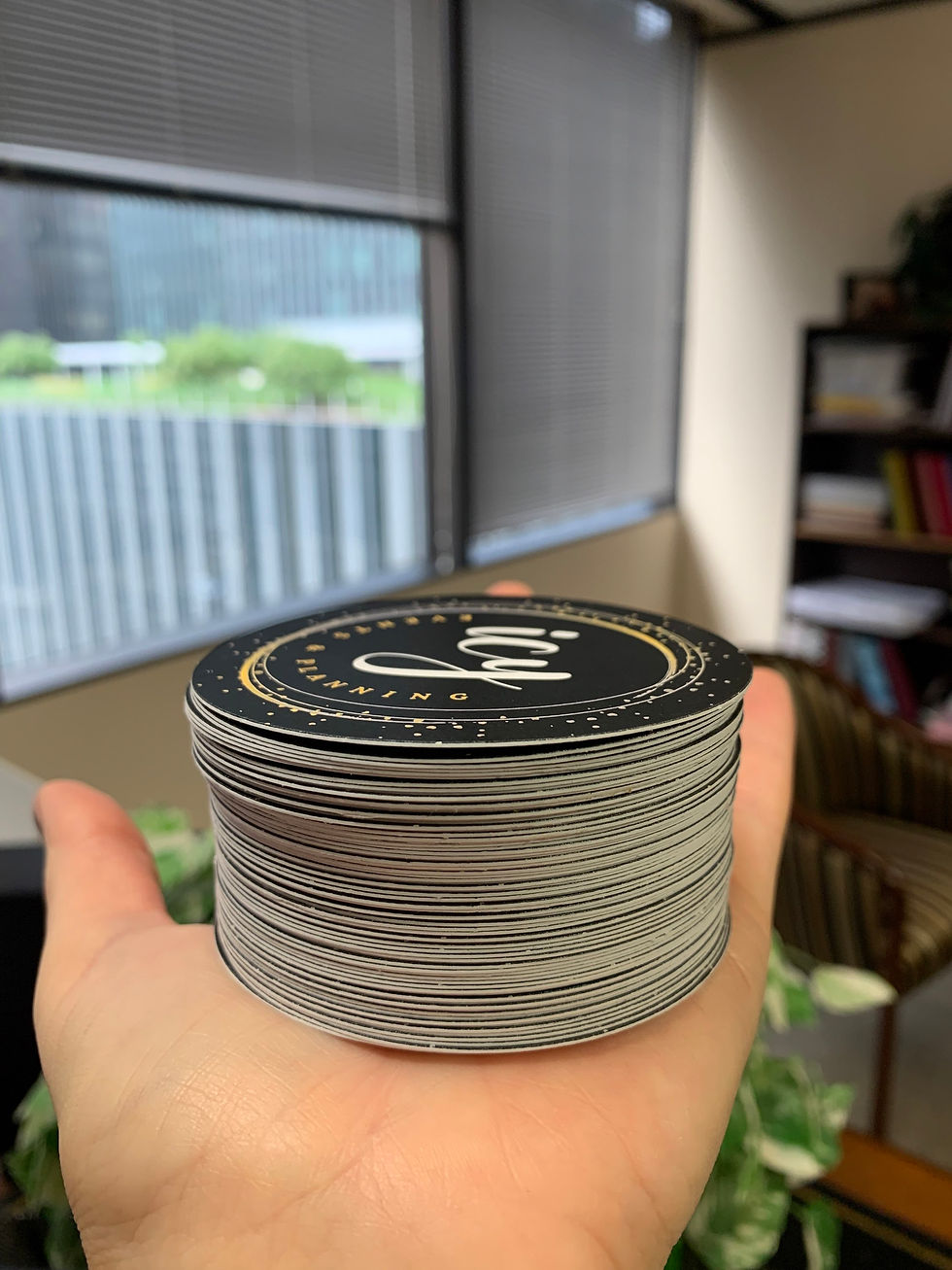 Thumbnail: Round Business Cards | Circle Business Cards 