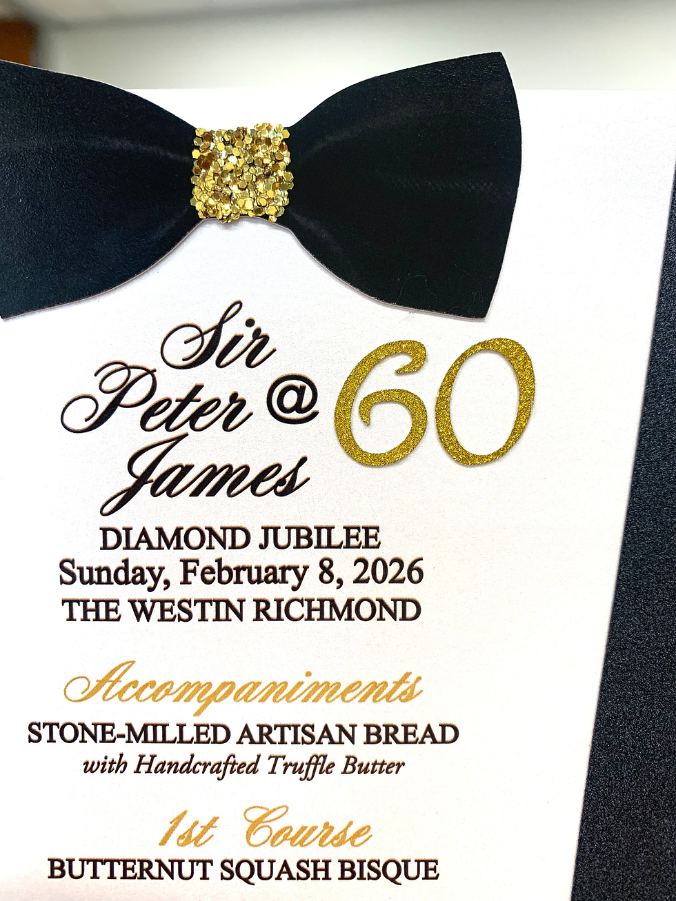 Thumbnail: Stand Up Cards | Black Tie Events Cards with Glitter Number
