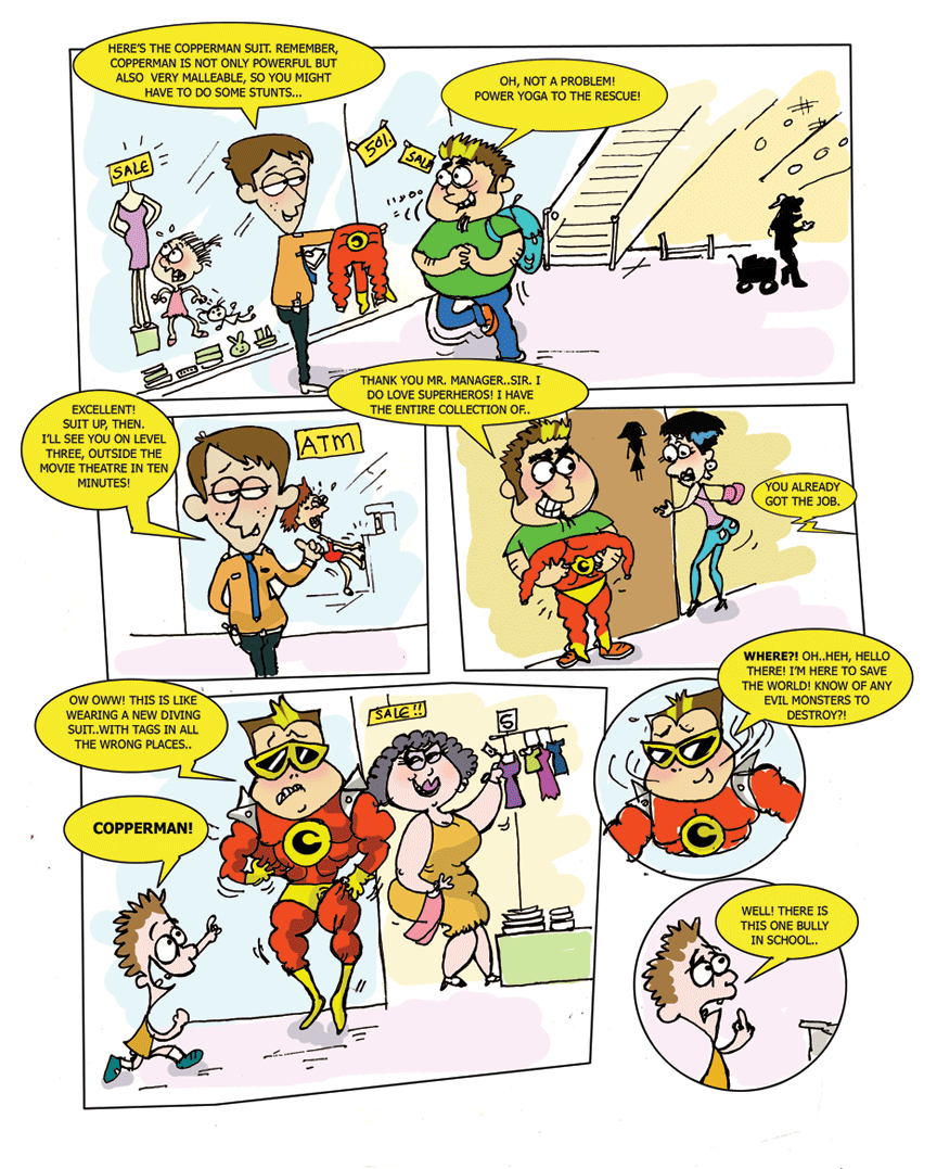 comic- story, art and layout