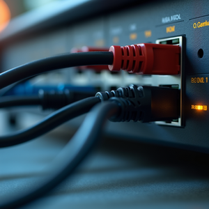 Bild mit Kabel und Switch