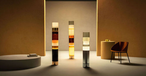 vloerlamp leucos stacking rockwell group