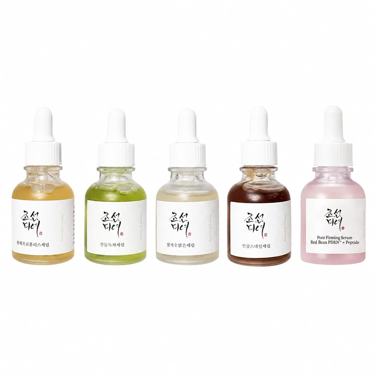 Séruns Beauty of Joseon (Revive, Glow, Deep Glow, Chá Verde, Feijão Vermelho/PDR