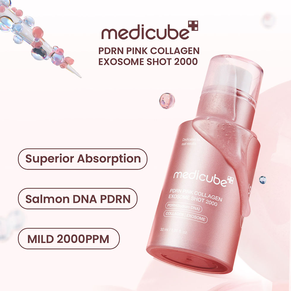 Miniatura: Medicube PDRN Pink Collagen Exosome Shot, absorção rápida, proporciona hidrat