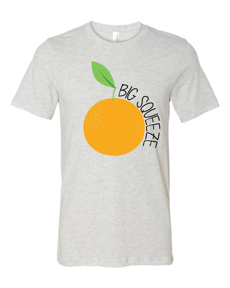 Thumbnail: Big Little Shirt - Big Squeeze Little Squeeze Orange Design Shirt