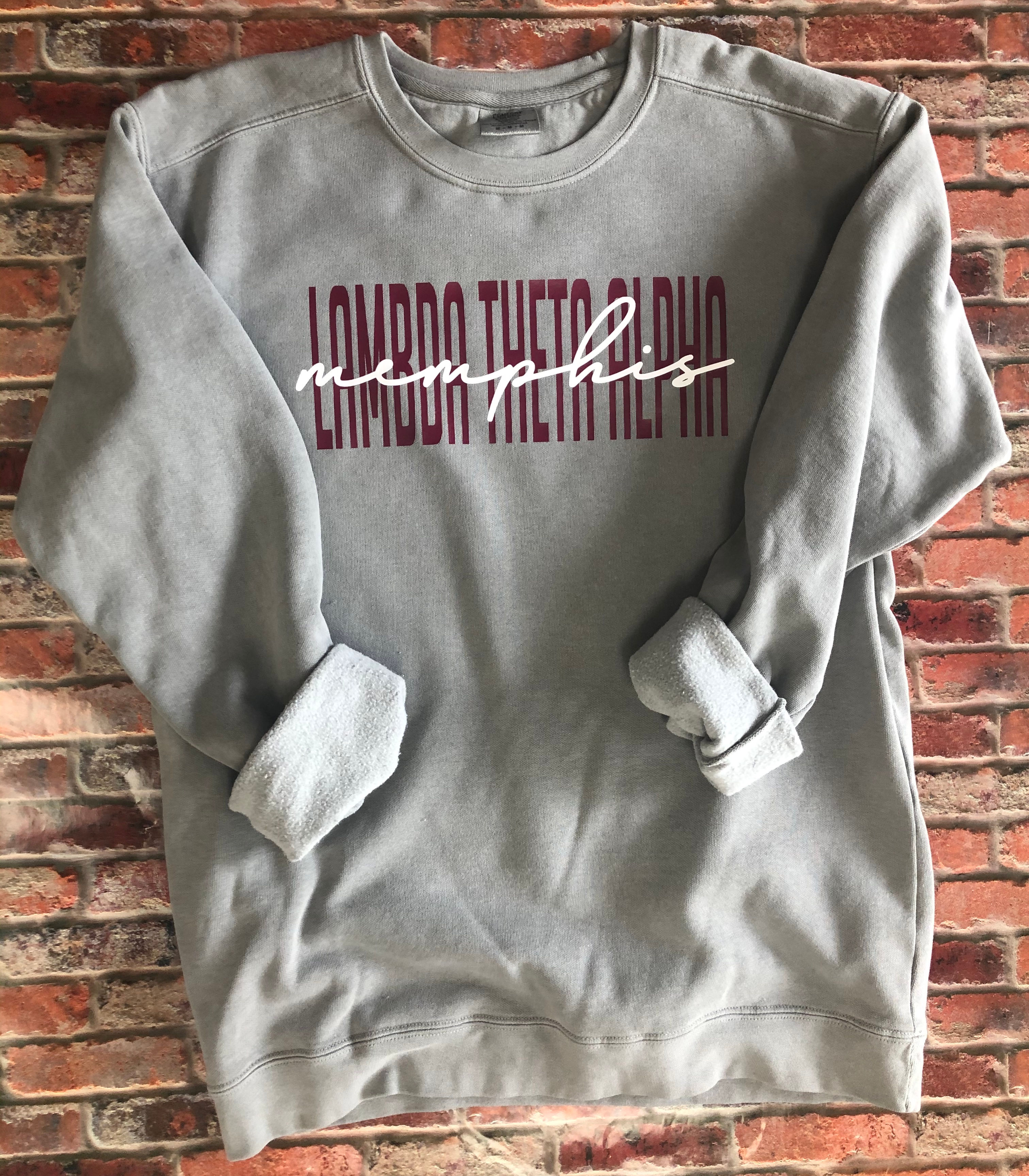Custom Lambda Theta Alpha Comfort Colors Sweatshirt