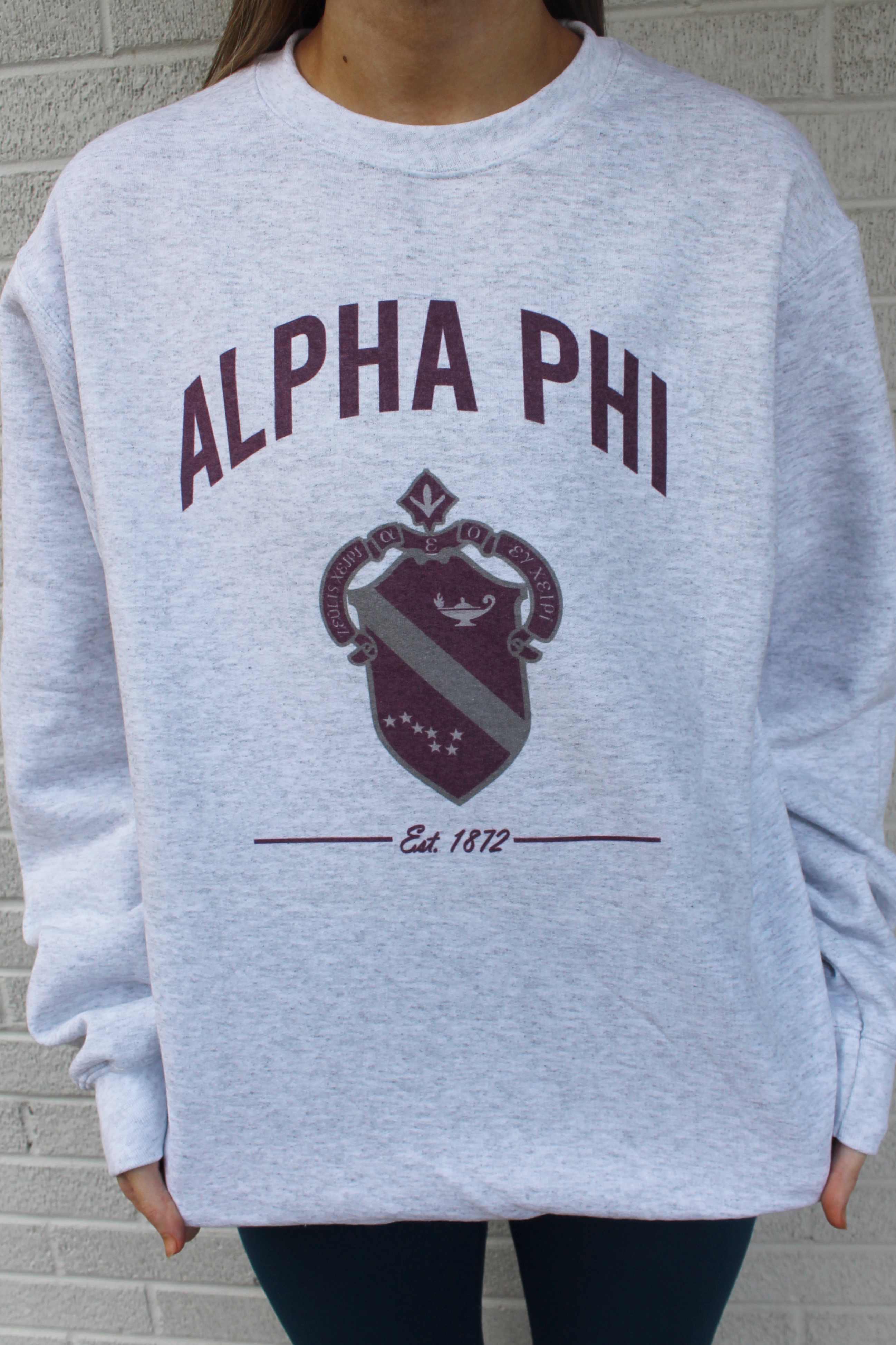 Alpha Phi Crest Sweatshirts and Tshirts