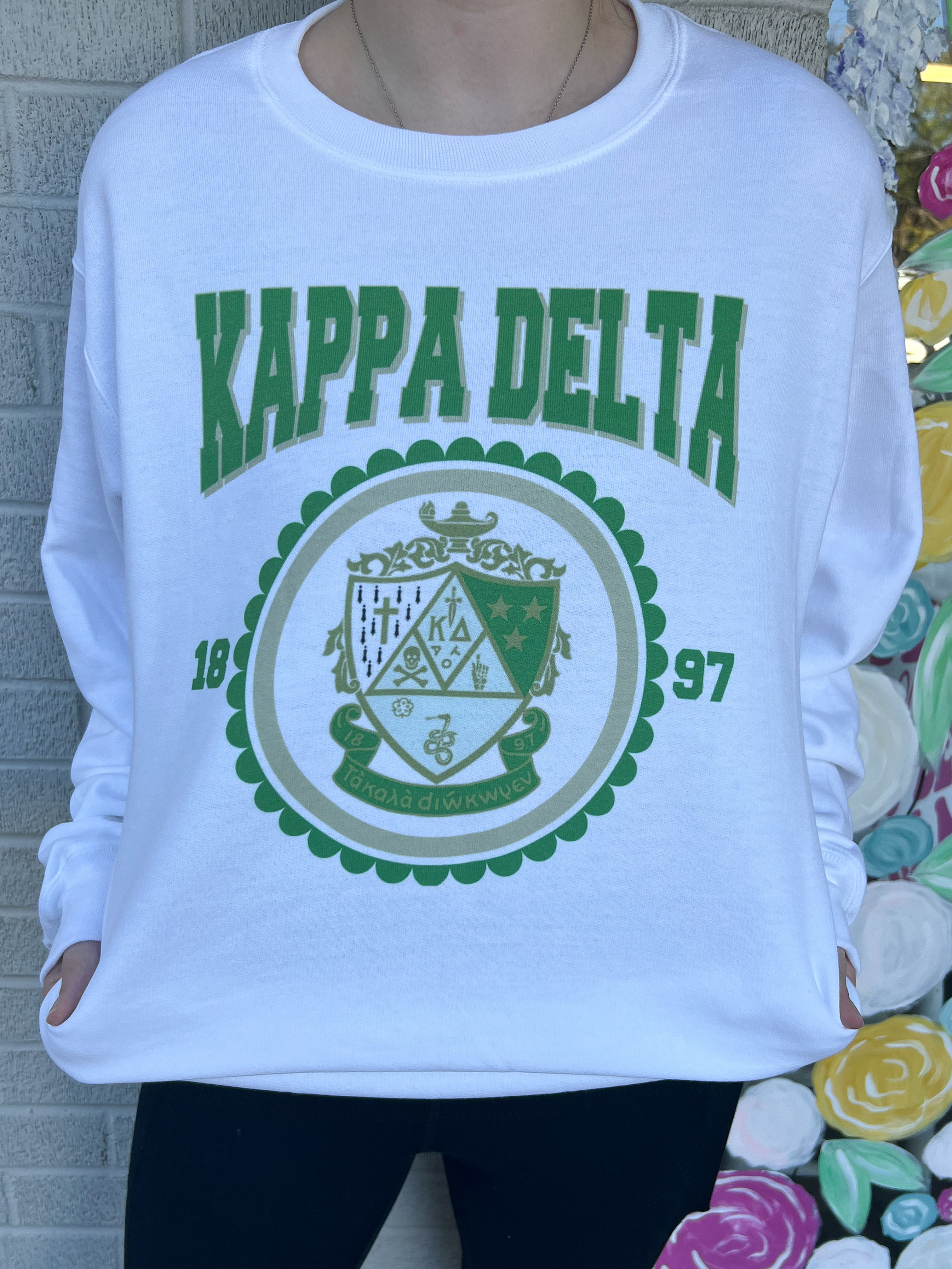 Kappa Delta Collegiate Scalloped Crest Sweatshirt